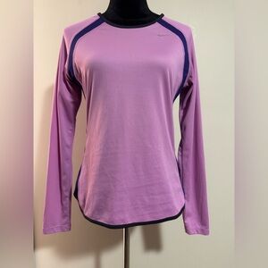 EUC Nike Purple and Black Dri-Fit Long-sleeve Top size medium